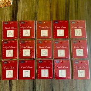 IRON ON CRYSTAL LETTERS